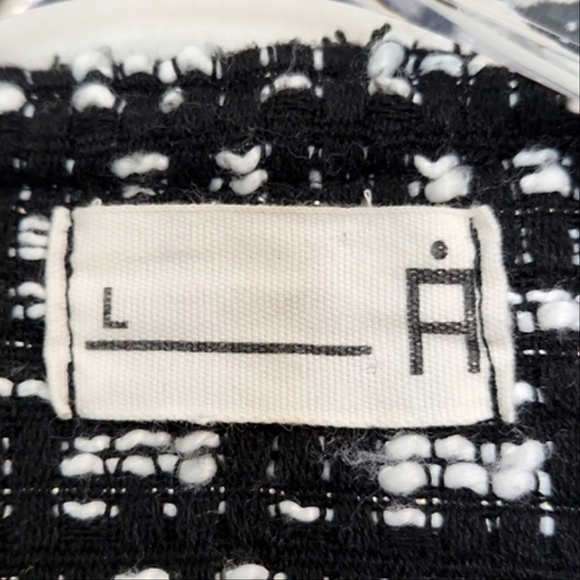 Girls Black & White Tweed Jacket, Size M/L ~ VGUC - Picture 3 of 8